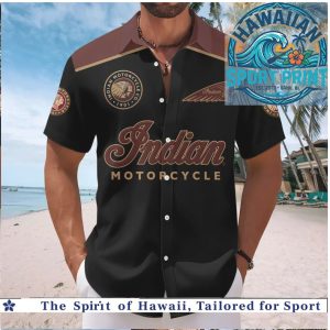 Indian Motorcycle 125th Anniversary Vintage Biker Hawaiian Shirt