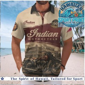 Indian Motorcycle 125th Anniversary Vintage Retro Motorbike Hawaiian Shirt