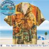 Houston Texans Football Team Mascot Skyline Aloha Hawaiian Shirt Houston Texans Football Team Mascot Skyline Aloha Hawaiian Shirt