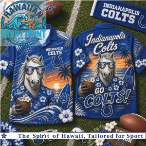 Indianapolis Colts Horse Tropical Summer Hawaiian Shirt Beach