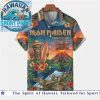 Iron Maiden Heavy Metal Band Album Collage Hawaiian Shirt Iron Maiden Heavy Metal Band Album Collage Hawaiian Shirt