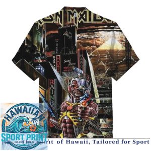 Iron Maiden Eddie Heavy Metal Band Concert Hawaiian Shirt