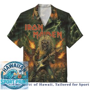 Iron Maiden Eddie Legacy Heavy Metal Music Hawaiian Shirt
