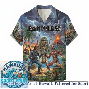 Iron Maiden Egyptian Pharaoh Eddie Island Tropical Shirt