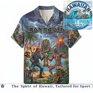 Iron Maiden Egyptian Pharaoh Eddie Island Tropical Shirt