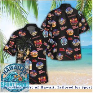 Iron Maiden Heavy Metal Band Eddie Samurai Rock Music Hawaiian Shirt
