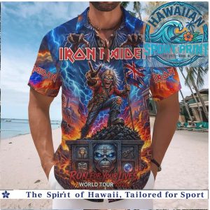 Iron Maiden Run For Your Lives World Tour Heavy Metal Music Hawaiian Shirt