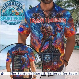 Iron Maiden Run For Your Lives World Tour Heavy Metal Music Hawaiian Shirt