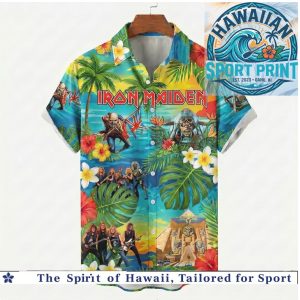 Iron Maiden Tropical Hawaiian Shirt Music Band Summer Aloha Beach Shirt