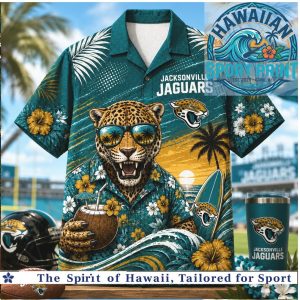 Jacksonville Jaguars Leopard Tropical Summer Hawaiian Shirt Beach