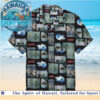 Journey Classic Rock Band Album Art Collage Vintage Hawaiian Shirt Journey Classic Rock Band Album Art Collage Vintage Hawaiian Shirt