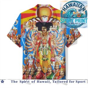 Jimi Hendrix Multi Armed God Psychedelic Art Rock Music Hawaiian Shirt