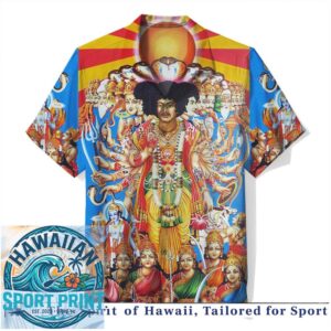 Jimi Hendrix Psychedelic Rock Legend Multi Arms Hawaiian Shirt