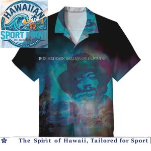 Jimi Hendrix Valleys Of Neptune First Rays Rising Sun Hawaiian Shirt
