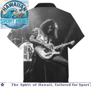 Joe Perry Rock Guitarist Concert Music Legend Hawaiian Shirt