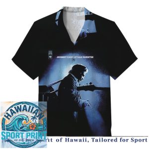 Johnny Cash Legendary Country Music Portrait Hawaiian Shirt