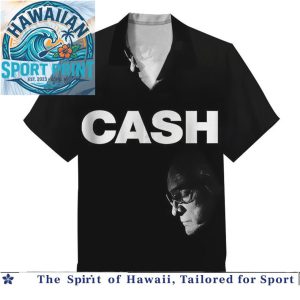 Johnny Cash Legendary Country Music Portrait Hawaiian Shirt