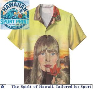 Joni Mitchell Retro Music Album Art Hawaiian Shirt