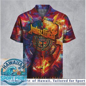 Judas Priest Invincible Shield Heavy Metal Rock Band Hawaiian Shirt