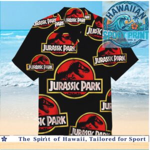 Jurassic Park Dinosaur Movie Logo Retro Hawaiian Shirt