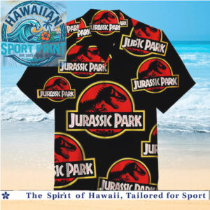 Jurassic Park Dinosaur Movie Logo Retro Hawaiian Shirt