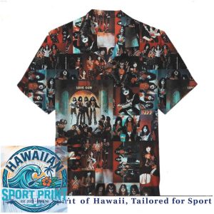 KISS Band Vintage Rock Music Concert Hawaiian Shirt