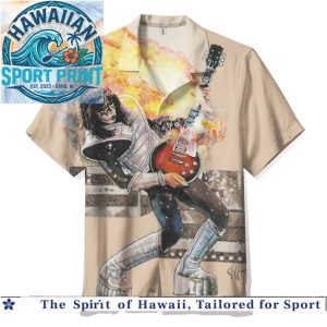 KISS Band Vintage Rock Music Concert Hawaiian Shirt
