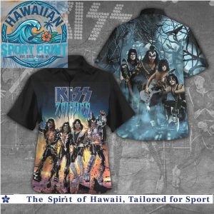 KISS Band Zombies Halloween Rock Music Tropical Hawaiian Shirt