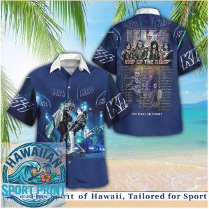 KISS End Of The Road Tour Concert Rock Band Hawaiian Shirt