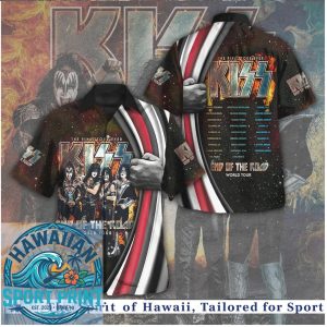 KISS End Of The Road World Tour Rock Band Hawaiian Shirt