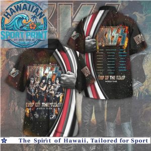 KISS End Of The Road World Tour Rock Band Hawaiian Shirt
