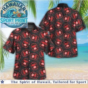 KISS Rock And Roll All Nite Red Lips Pattern Hawaiian Shirt
