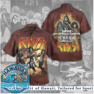 KISS Rock Band Dare Underestimate A Nana Who Loves KISS Hawaiian Shirt