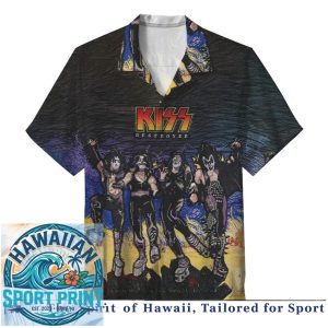 KISS Rock Band Destroyer Concert Tour Hawaiian Shirt