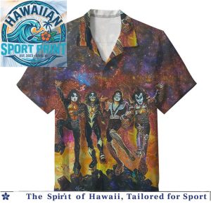 KISS Rock Band Destroyer Concert Tour Hawaiian Shirt