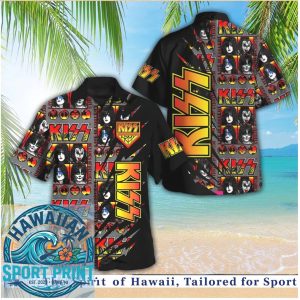 KISS Rock Band Faces Live in Concert Music Hawaiian Shirt