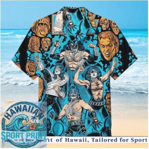 KISS Rock Band Vintage Heavy Metal Hawaiian Shirt