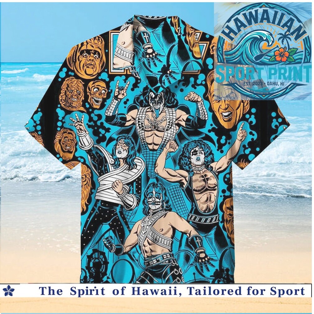 KISS Rock Band Vintage Heavy Metal Hawaiian Shirt KISS Rock Band Vintage Heavy Metal Hawaiian Shirt