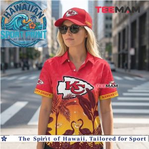 Kansas City Chiefs Flamingo Tropical Sunset Hawaiian Shirt