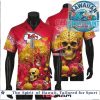 Kansas City Chiefs Logo Pattern Fan Apparel Hawaiian Shirt Kansas City Chiefs Logo Pattern Fan Apparel Hawaiian Shirt