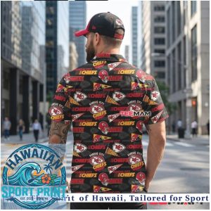 Kansas City Chiefs Logo Pattern Fan Apparel Hawaiian Shirt