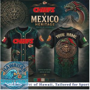 Kansas City Chiefs Mexico Heritage Aztec Snake Baseball Jersey