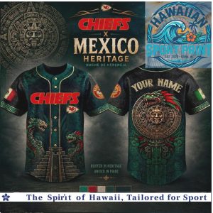 Kansas City Chiefs Mexico Heritage Aztec Snake Baseball Jersey