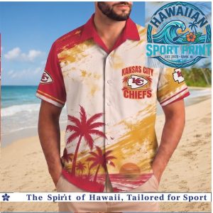Kansas City Chiefs NFL Summer Palm Tree Hawaiian Shirt Football Fan Gift
