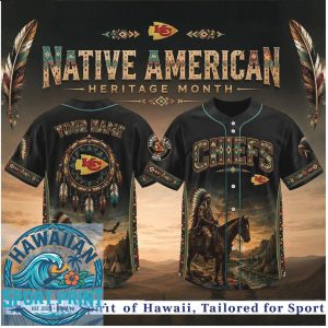 Kansas City Chiefs Native American Heritage Month Baseball Jersey