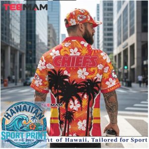 Kansas City Chiefs Palm Tree Beach Sunset Hawaiian Shirt