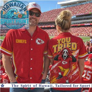 Kansas City Chiefs Scream Mask You Tried Funny Football Hawaiian Shirt