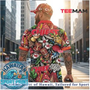 Kansas City Chiefs Tiki Mask Tropical Vacation Summer Hawaiian Shirt