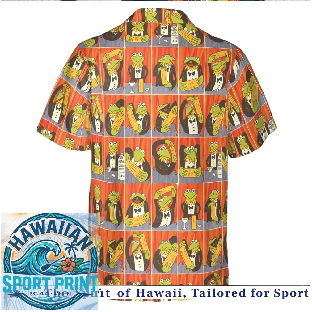 Kermit The Frog Tuxedo Classic Comedy Muppets Tropical Hawaiian Shirt Kermit The Frog Tuxedo Classic Comedy Muppets Tropical Hawaiian Shirt