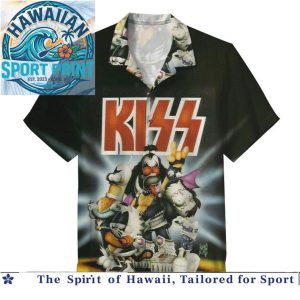 Kiss Band Snoopy Mascot Rock Music Hawaiian Shirt